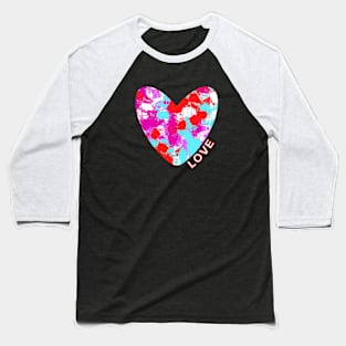 Love - Abstract Heart Baseball T-Shirt